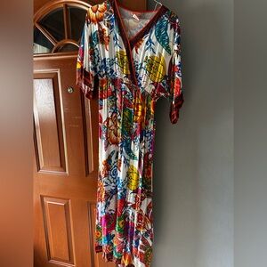Large printed dress